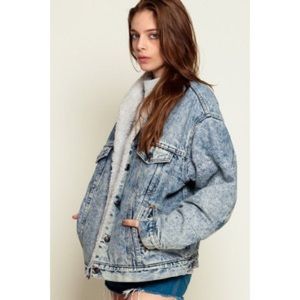Levi’s Acid Washed Insulated Jean Jacket
